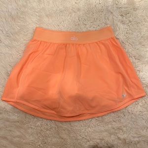 Neon orange Alo Yoga skort